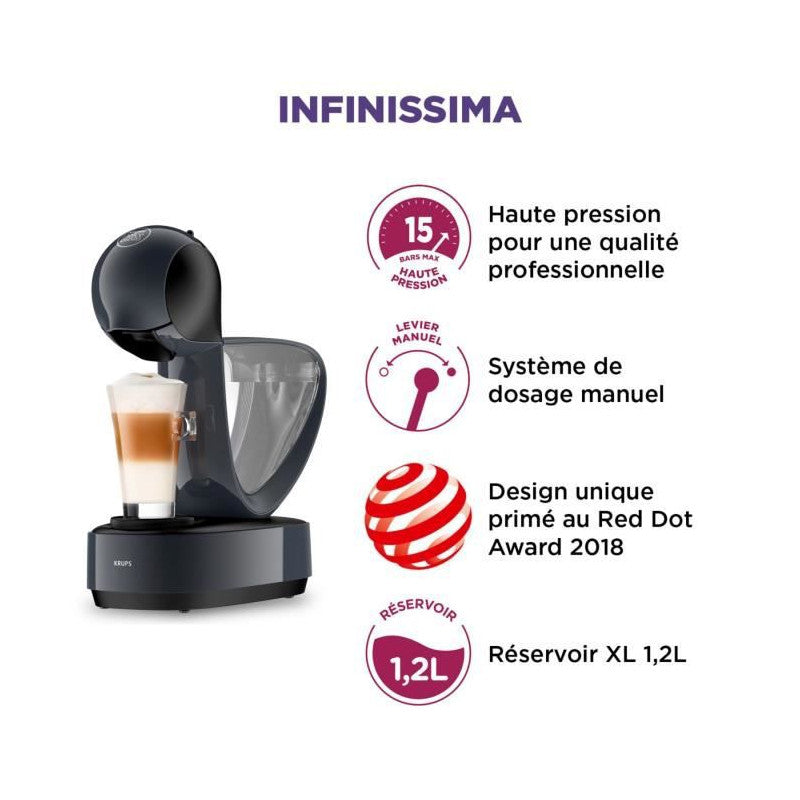 Nescafé Dolce Gusto Infinissima + 6 Box di Caffè Bio, Offerta Krups Antispreco