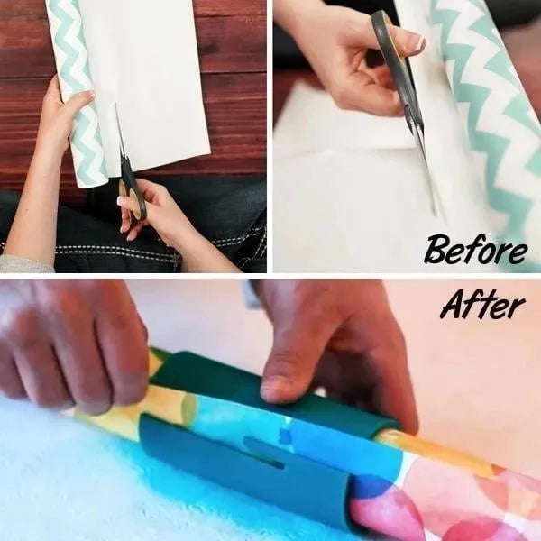 DIY Gift Wrap Paper Roll Cutter